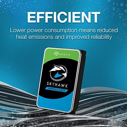 Seagate Skyhawk AI 16TB Video Internal Hard Drive HDD – 3.5 Inch SATA 6Gb/s 512MB Cache for DVR NVR Security Camera System with Drive Health Management and in-House Rescue Services (ST16000VE004