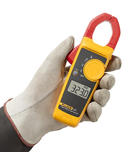 Fluke 323 Clamp Meter for Commercial/Residential Electricians, Measures AC Current to 400 A & AC/DC Voltage to 600 V, Resistance and Continuity, Includes 2 Year Warranty and Soft Carrying Case