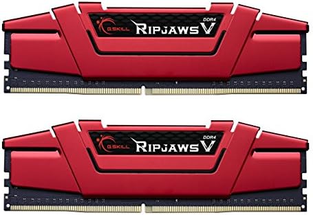 G.SKILL RipjawsV Series DDR4 RAM (XMP 64GB (2x32GB 3200MT/s CL16-18-18-38 1.35V Intel AMD Desktop Computer Memory U-DIMM - Black (F4-3200C16D-64GVK