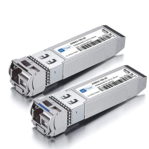 H!Fiber 10Gb SFP+ RJ45 Transceiver, 10Gbase-T SFP+ Ethernet Module Support 10G/5G/2.5G/1.25G, Compatible with Cisco SFP-10G-T-S, Ubiquiti UF-RJ45-10G, UniFi, Meraki,MikroTik,Supermicro and More, 30m|B06XQBFHNL