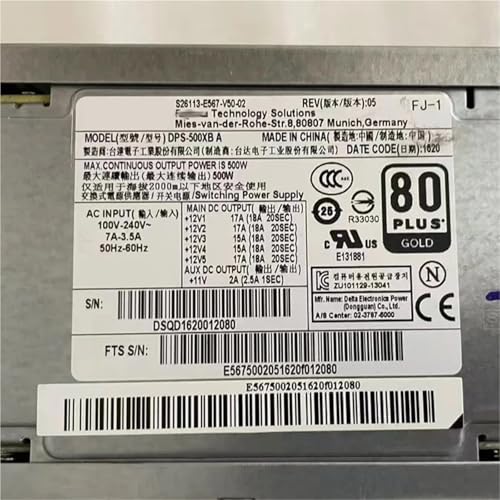 S26113-E567-V50-02 DPS-500XB A Server Power Supply 500W - aloinfousa.com