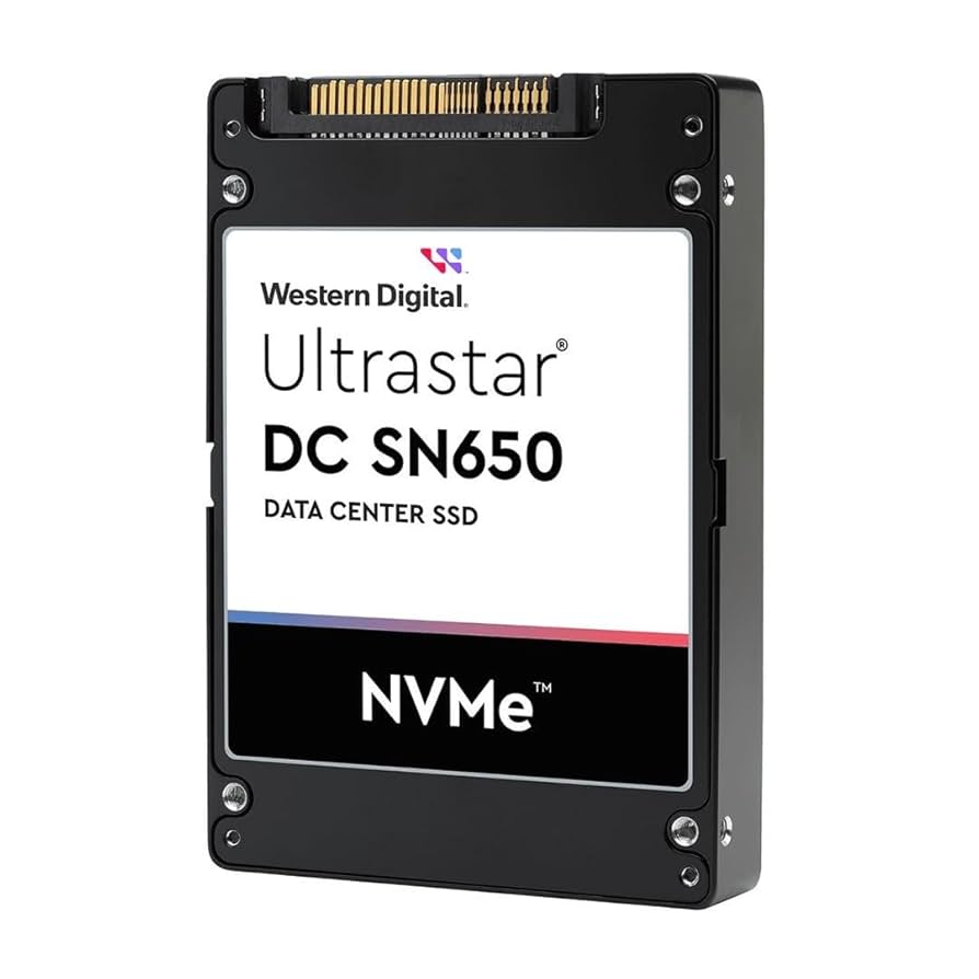 Western Digital Ultrastar DC SN650 WUS5EA176ESP5E3 7.68TB 1 DWPD PCIe Gen 4.0 x4 8GB/s 3D TLC U.3 NVMe 2.5in Recertified Solid State Drive