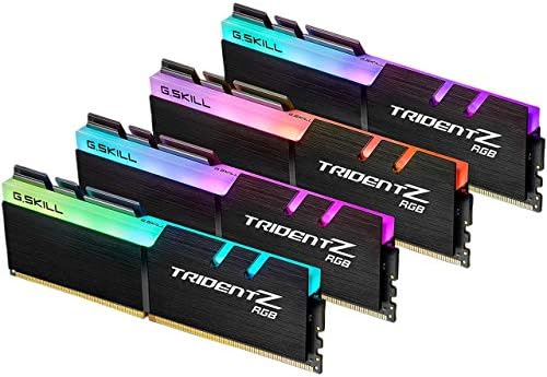 G.SKILL Trident Z RGB Series DDR4 RAM (XMP) 128GB (4x32GB) 3600MT/s CL18-22-22-42 1.35V Intel AMD Desktop Computer Memory U-DIMM (F4-3600C18Q-128GTZR)|B08924XR69