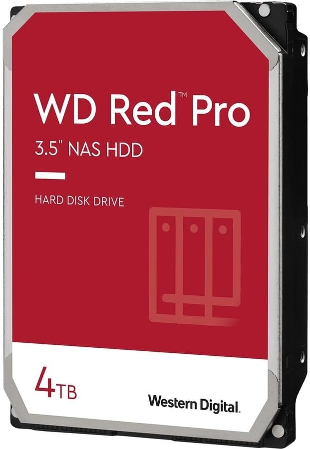 Western Digital 20TB WD Red Pro NAS Internal Hard Drive HDD - 7200 RPM, SATA 6 Gb/s, CMR, 512 MB Cache, 3.5" - WD201KFGX|B09TBF6GHJ