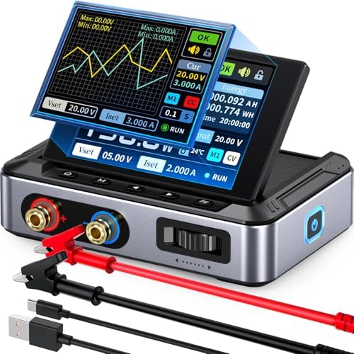 FNIRSI DPS-150 DC Power Supply Variable, 0-30V 0-5A Adjustable DC CNC Power Supply with 4-Digit IPS Display, <20mV Power Ripple, PD/QC/DC Input, PC Programmable Regulated Switching Power Supply