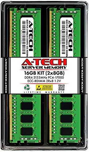 A-Tech 32GB Kit (2x16GB) DDR4 3200MHz PC4-25600 ECC RDIMM 2Rx8 Dual Rank 1.2V ECC Registered DIMM 288-Pin Server & Workstation RAM Memory Upgrade Modules (A-Tech Enterprise Series)|B0BPN6TWVB