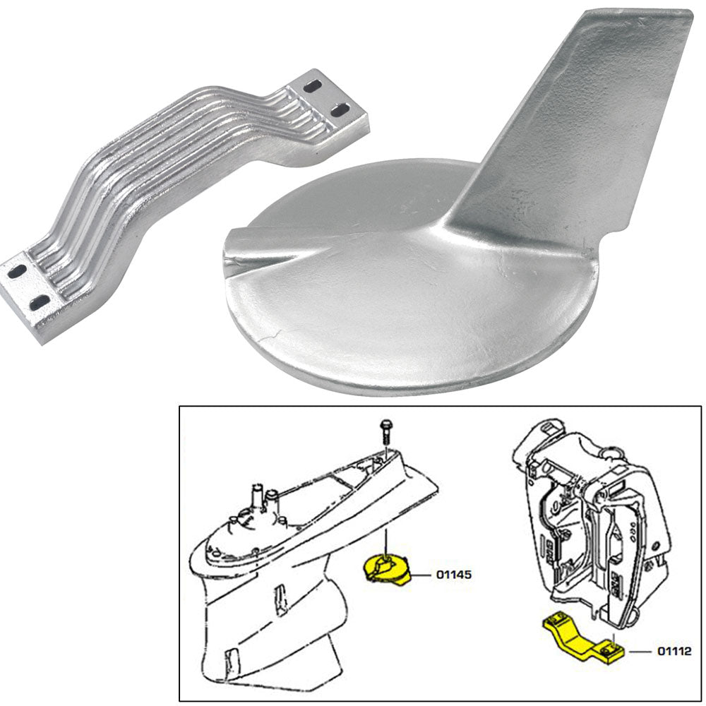 Tecnoseal Anode Kit w/Hardware - Yamaha 200-30