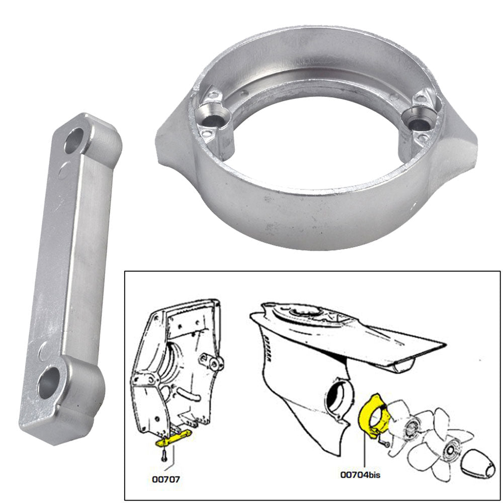 Tecnoseal Anode Kit w/Hardware - Volvo Duo-Prop 280