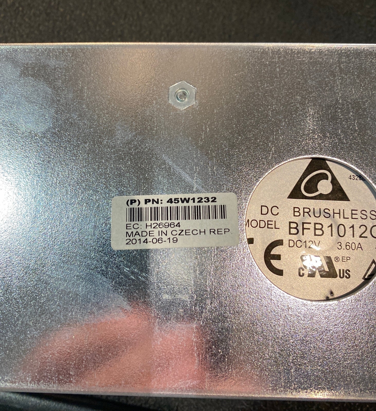 IBM 45W1232 - Fan Module Blower Label Detail | Alo Tech Solutions