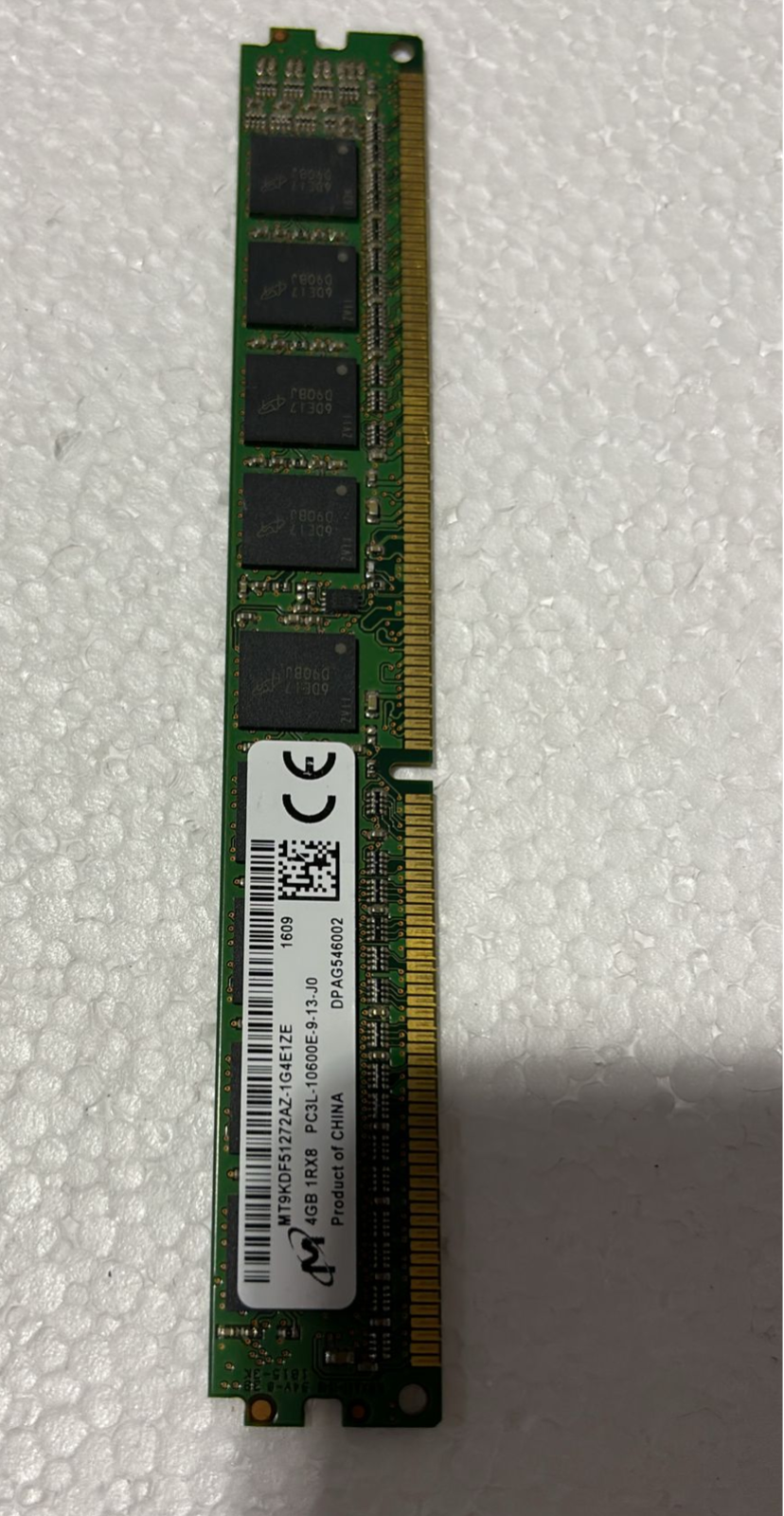 Micron MT9KDF51272AZ - 4GB DDR3-1333 ECC UDIMM | Alo Tech Solutions
