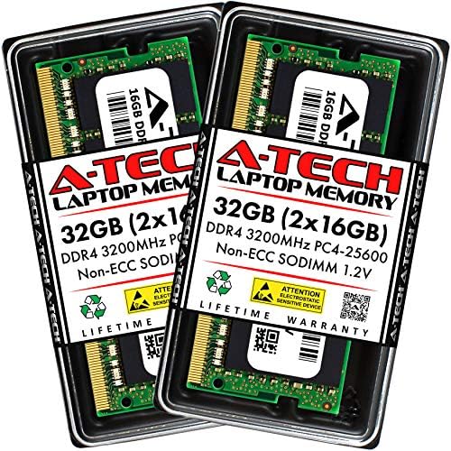 A-Tech 16GB DDR4 3200 MHz SODIMM PC4-25600 (PC4-3200AA) CL22 Non-ECC Laptop RAM Memory Module|B08KTSCYS6