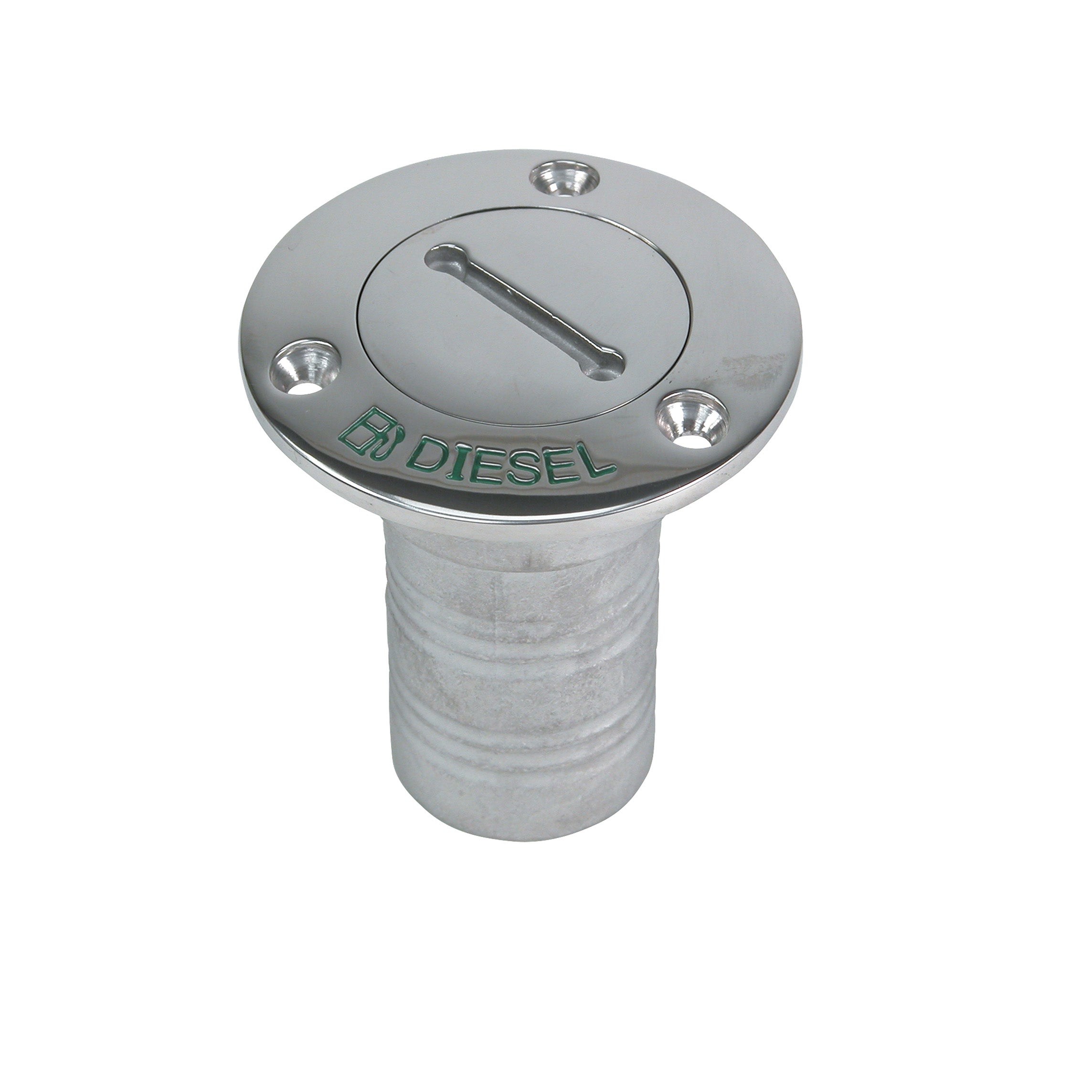 Whitecap 90 Degree Hose Deck Fill With Key 6123 6124 6125 6126 6129 Gas Diesel Water Waste Oil 3 Inch Flange 1-1/2 Inch Hose