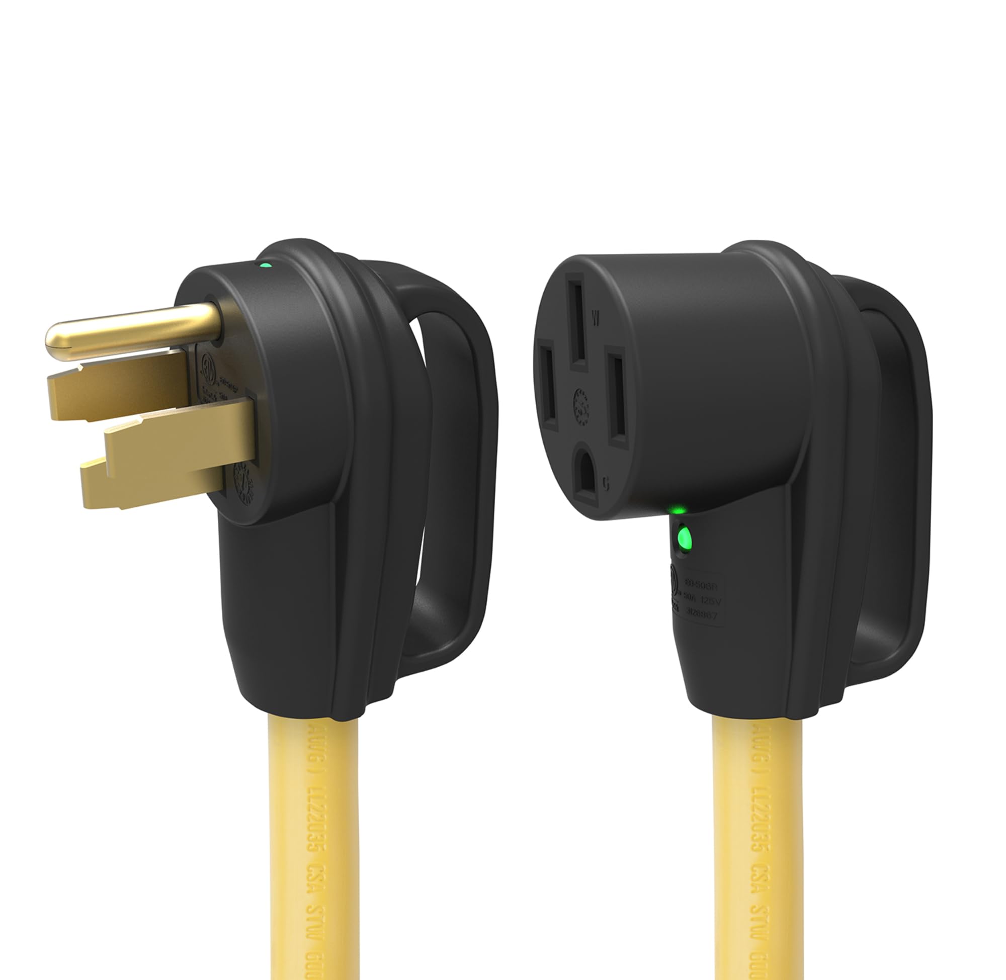 Weekender 50ARVE10 Park Power 50A 125/250V Extension Cord W/Handle & Indicator, Light, 10'