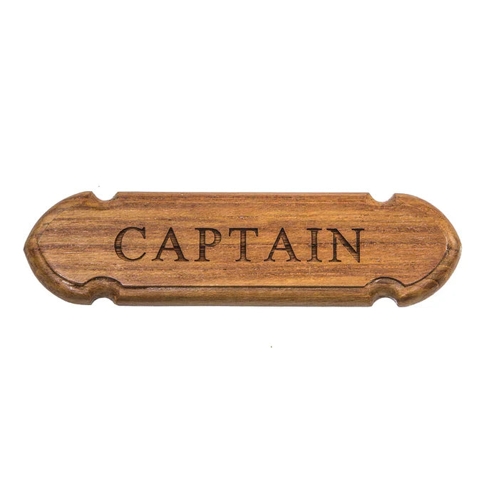 Whitecap 62670 Captain Name Plate