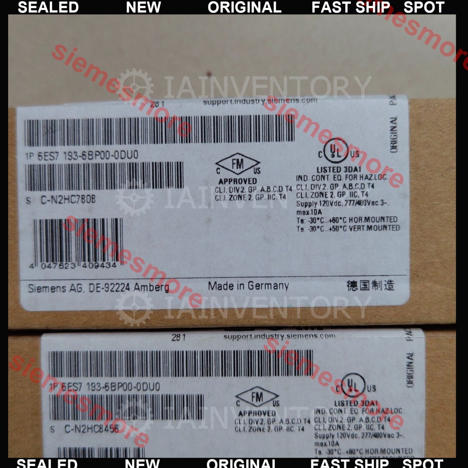 Siemens 6ES7193-6BP40-0BA1 ET200SP base unit