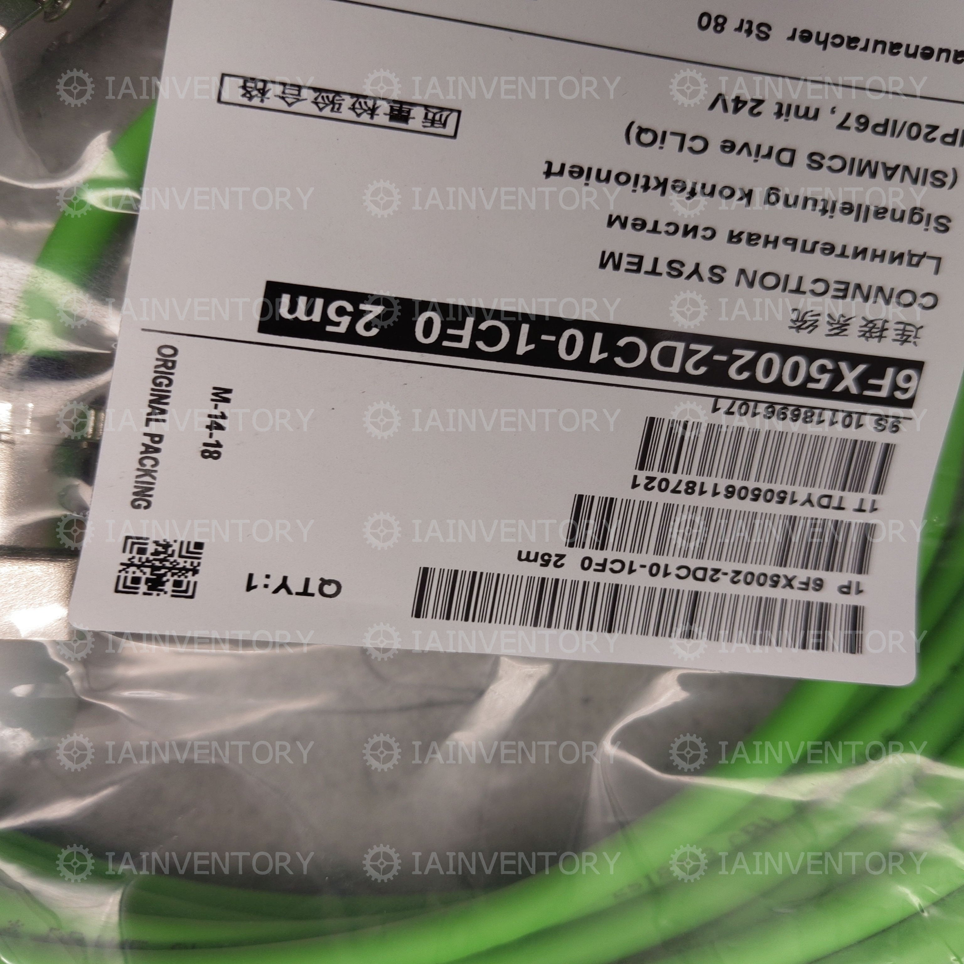 SIEMENS Network Encoder Cable 6FX5002-2DC10-1CF0 25m