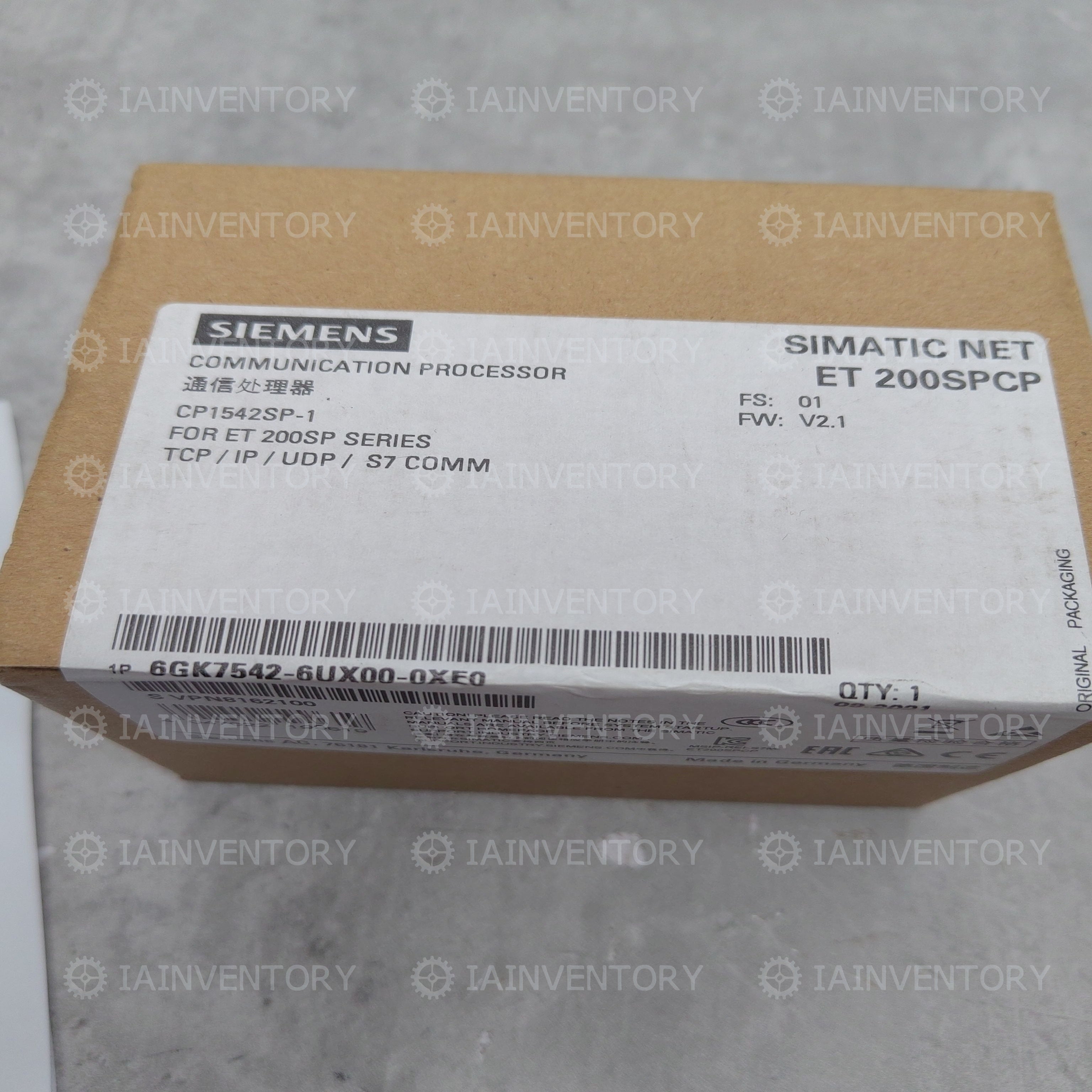 6GK7542-6UX00-0XE0 Siemens 6GK7 542-6UX00-0XE0 Communication processor