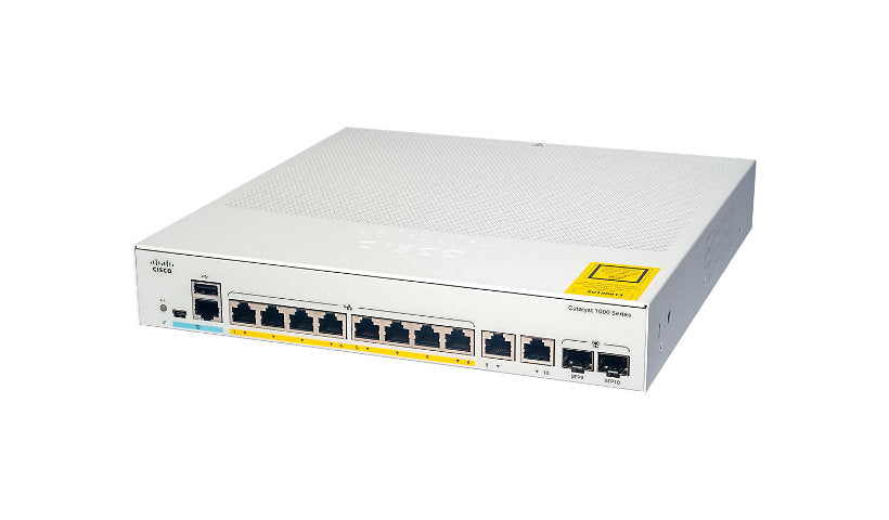 Cisco Catalyst 1000-8T-E-2G-L - switch - 8 ports - managed - rack-mountable