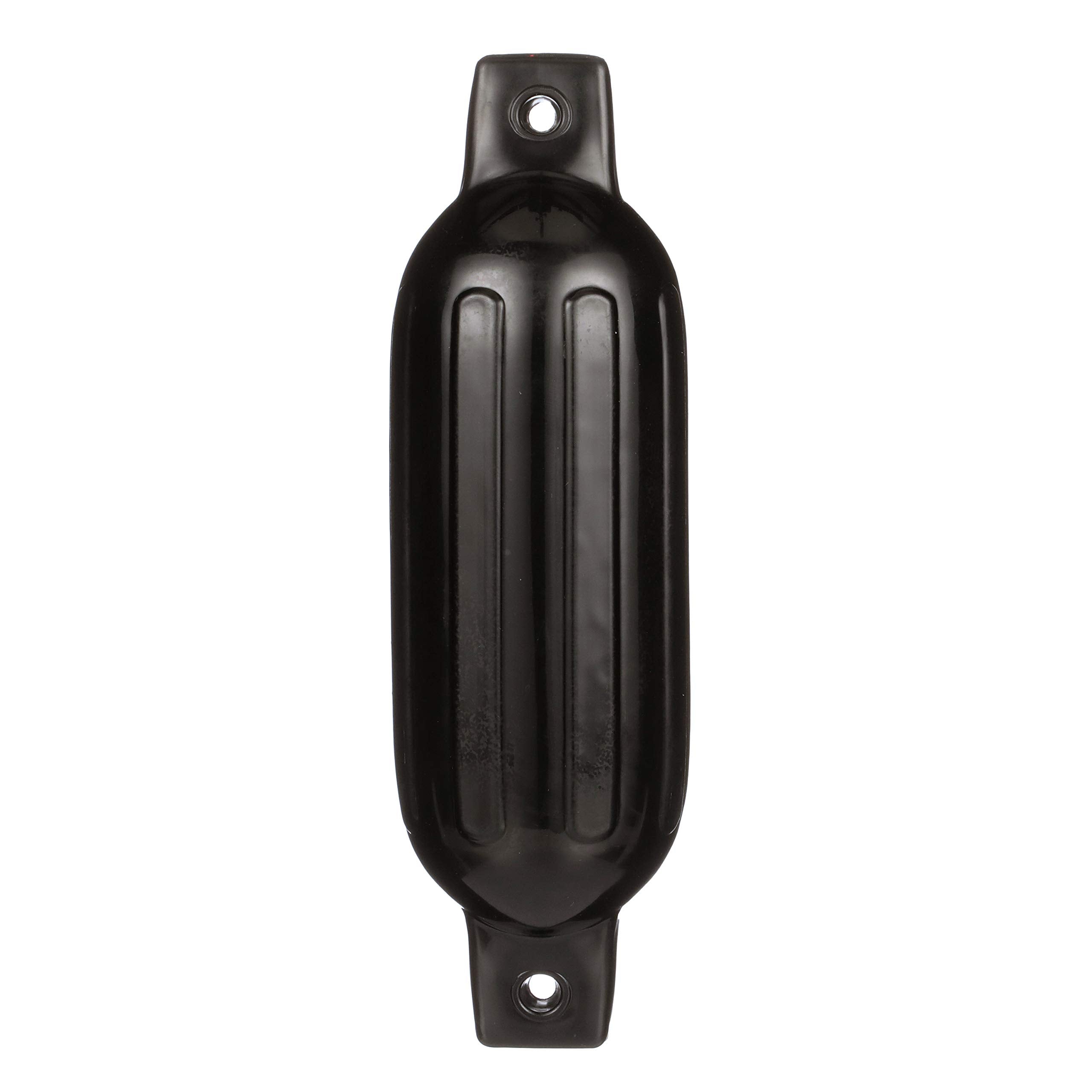 Seachoice DE79166S 79041 Twin Eye Ribbed Fender, Black, 4.5 x 16"