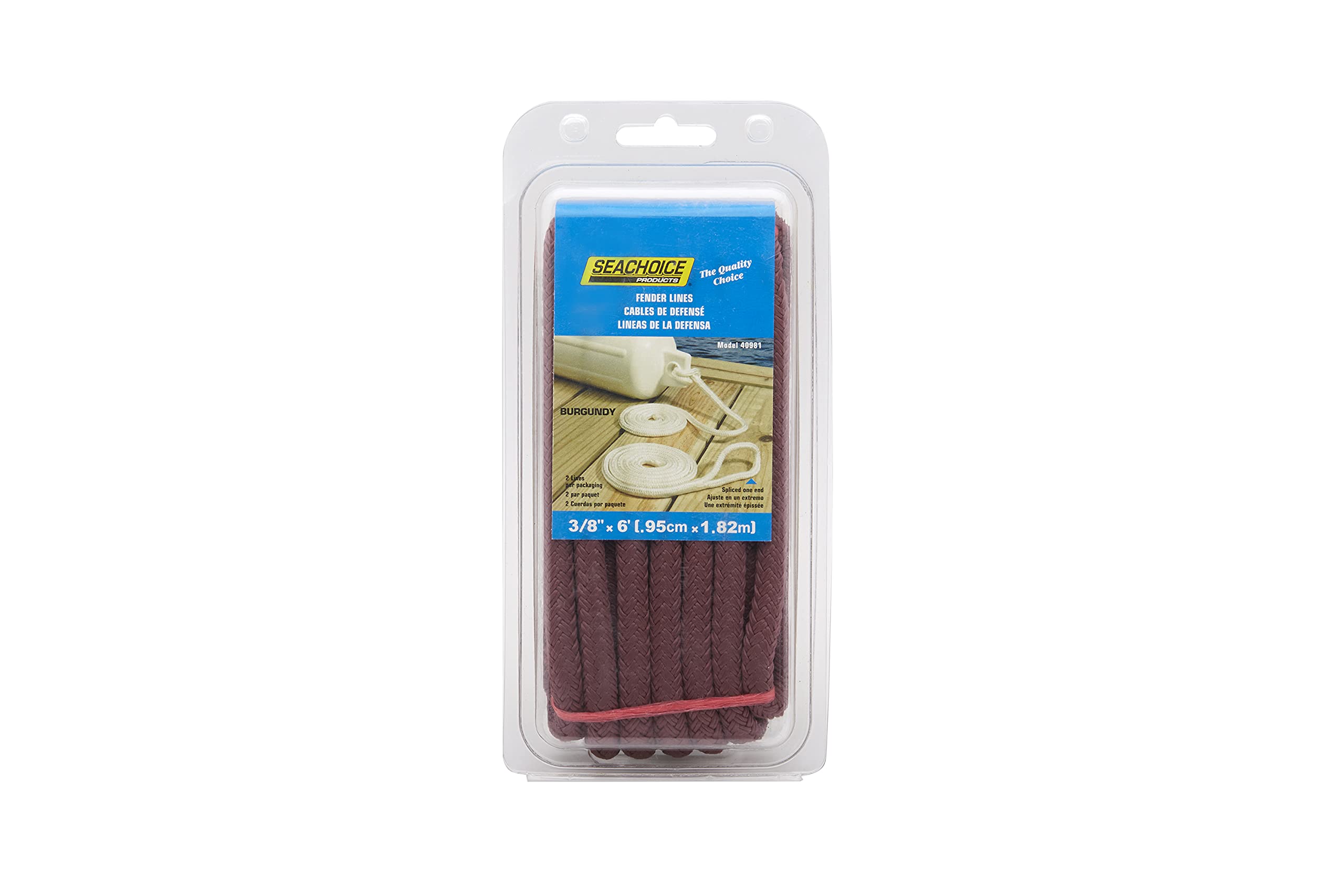 Seachoice Double Braided Nylon Fender Line (2 Per Pack)