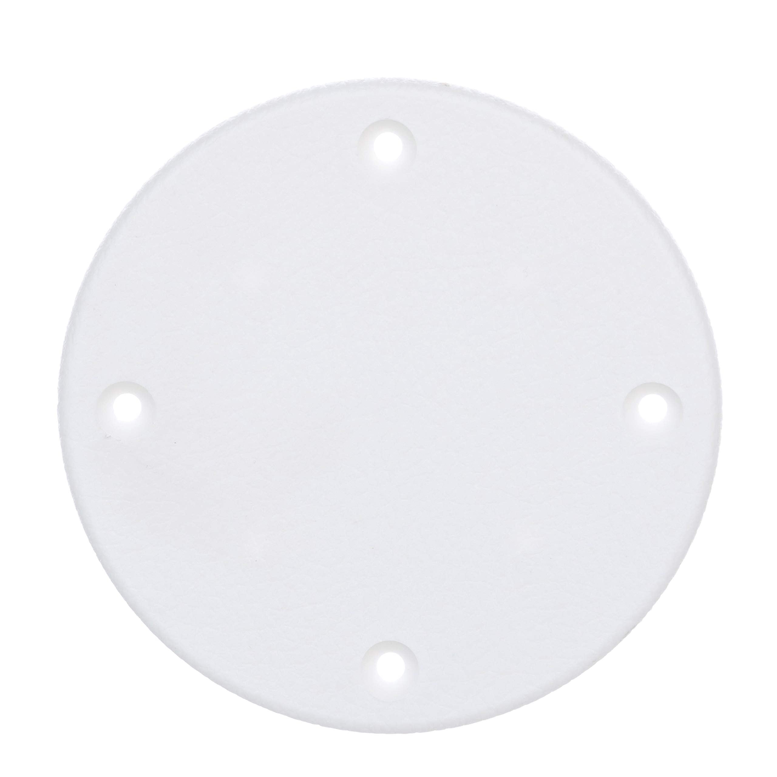 Seachoice 50-39621 Polypropylene Cover Plate Arctic White OD: 4-1/8"