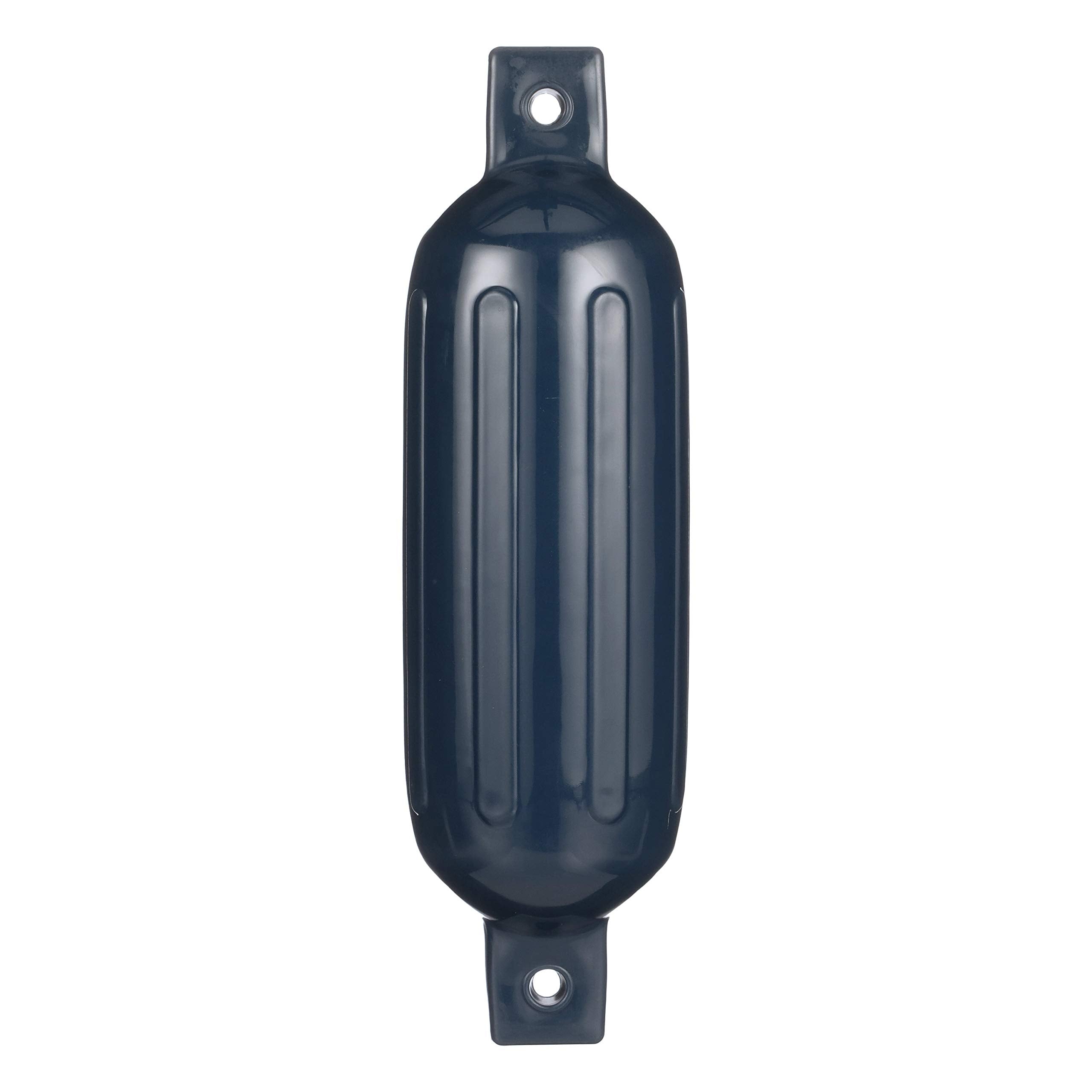 Seachoice DE79202S 79081 Twin Eye Ribbed Fender, Blue, 5.5 x 20"