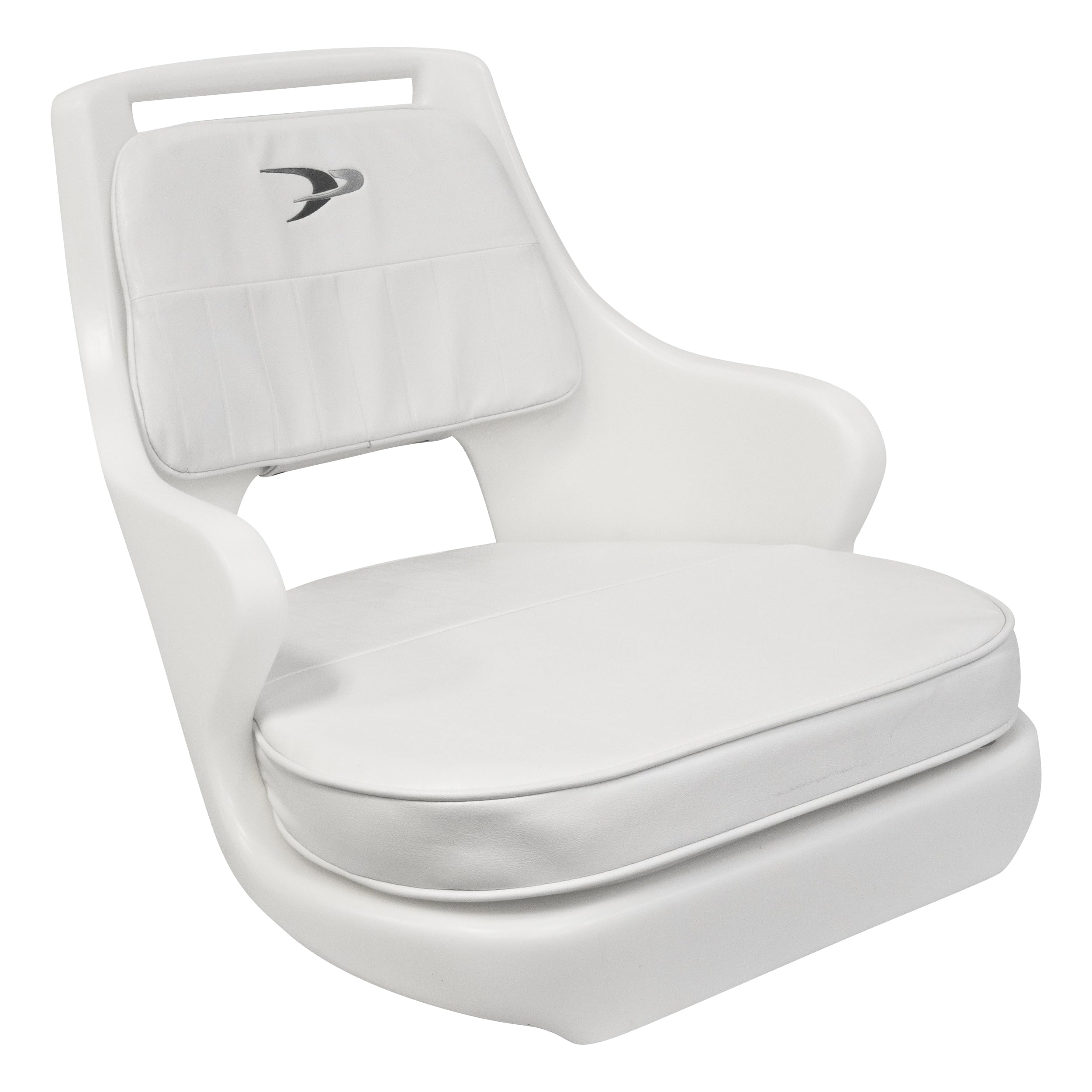 Wise Seats 8WD015-3-710 Wise Standard Pilot Chair Package w/ Chair, Cushion Set & Mount Plate White