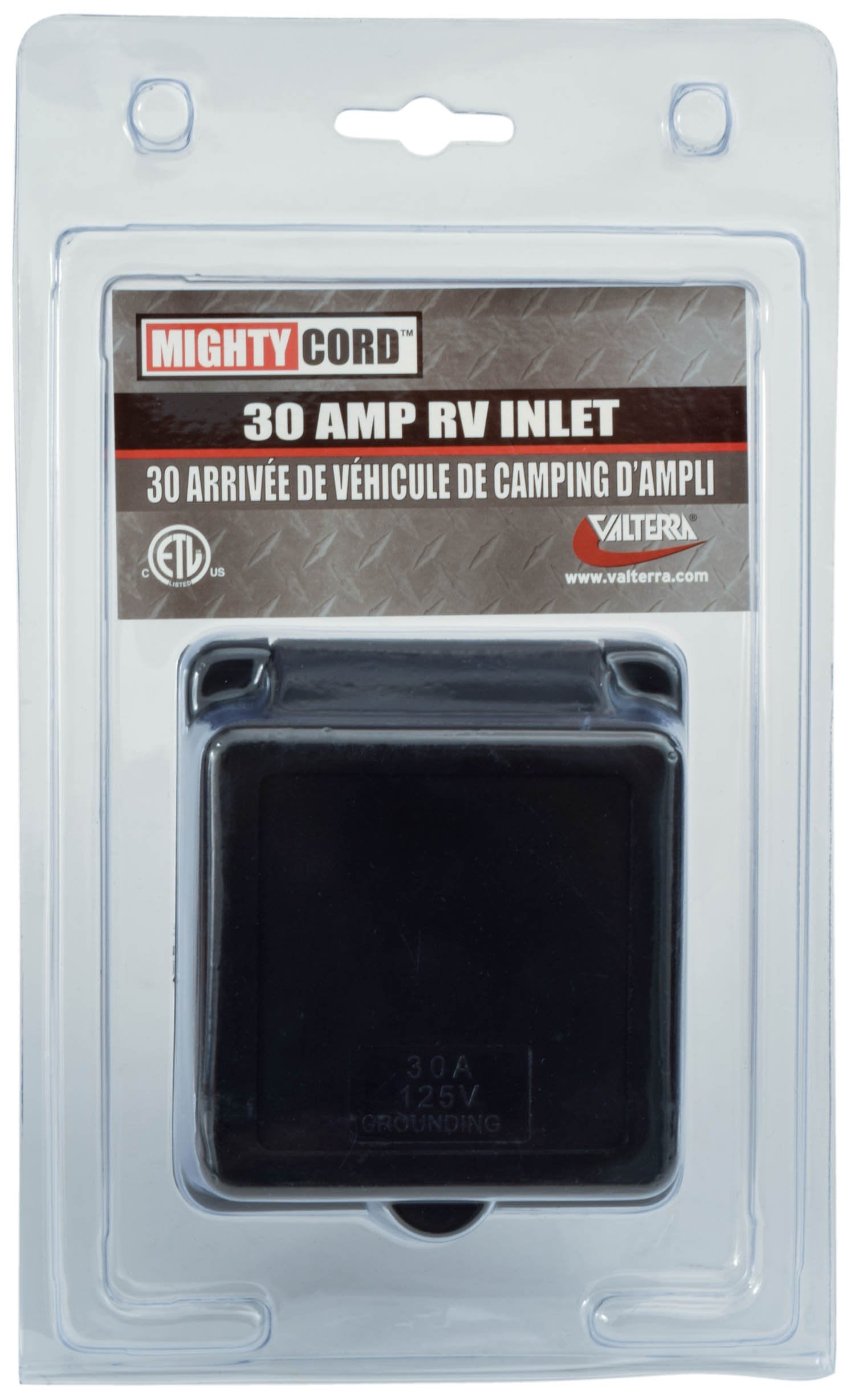 Valterra A10-30INBKVP Mighty Cord RV Power Inlet