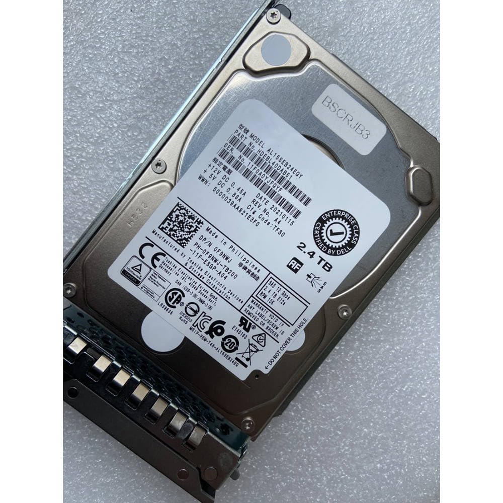 2.4TB for R730 R740 AL15SEB24EQY 2.4T 10K 2.5 0F9NWJ F9NWJ Server Hard Disk