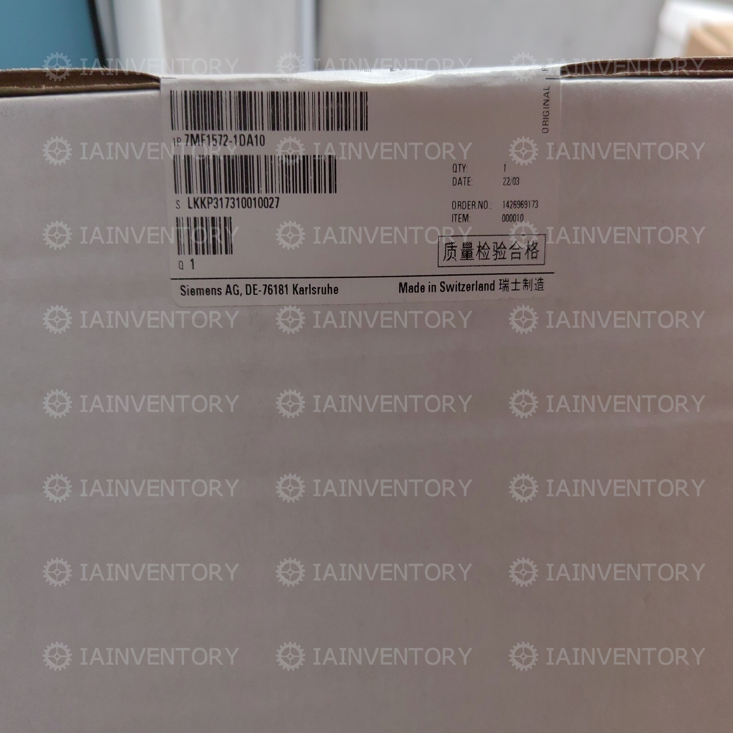 SIEMENS 7MF1572-1DA10 replace of 7MF1570-1DA01 7MF15701DA01