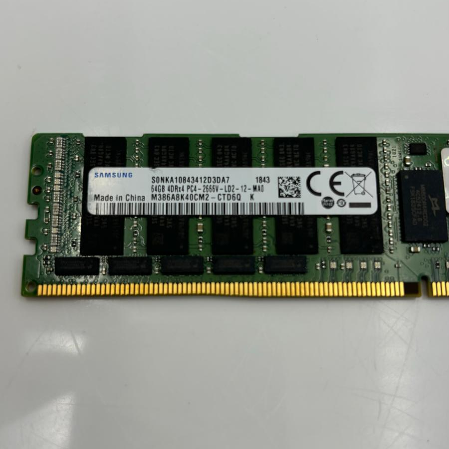 Samsung M386A8K40CM2 64GB DDR4 SDRAM PC4-2666 Memory Module M386A8K40CM2-CTD6Q 46W0843 46W0841 00NV207