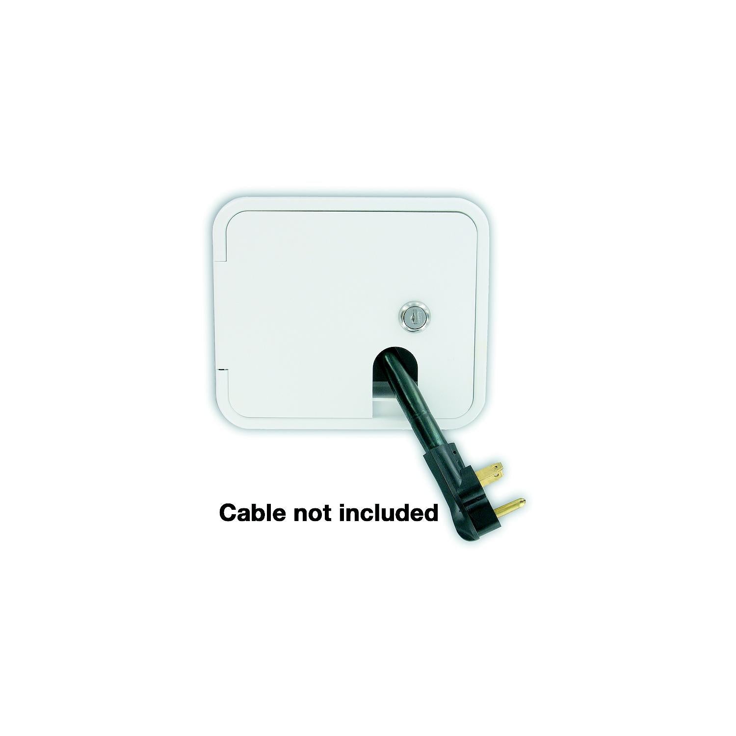 Valterra A10-2150VP Cable Hatch, Medium Square, White
