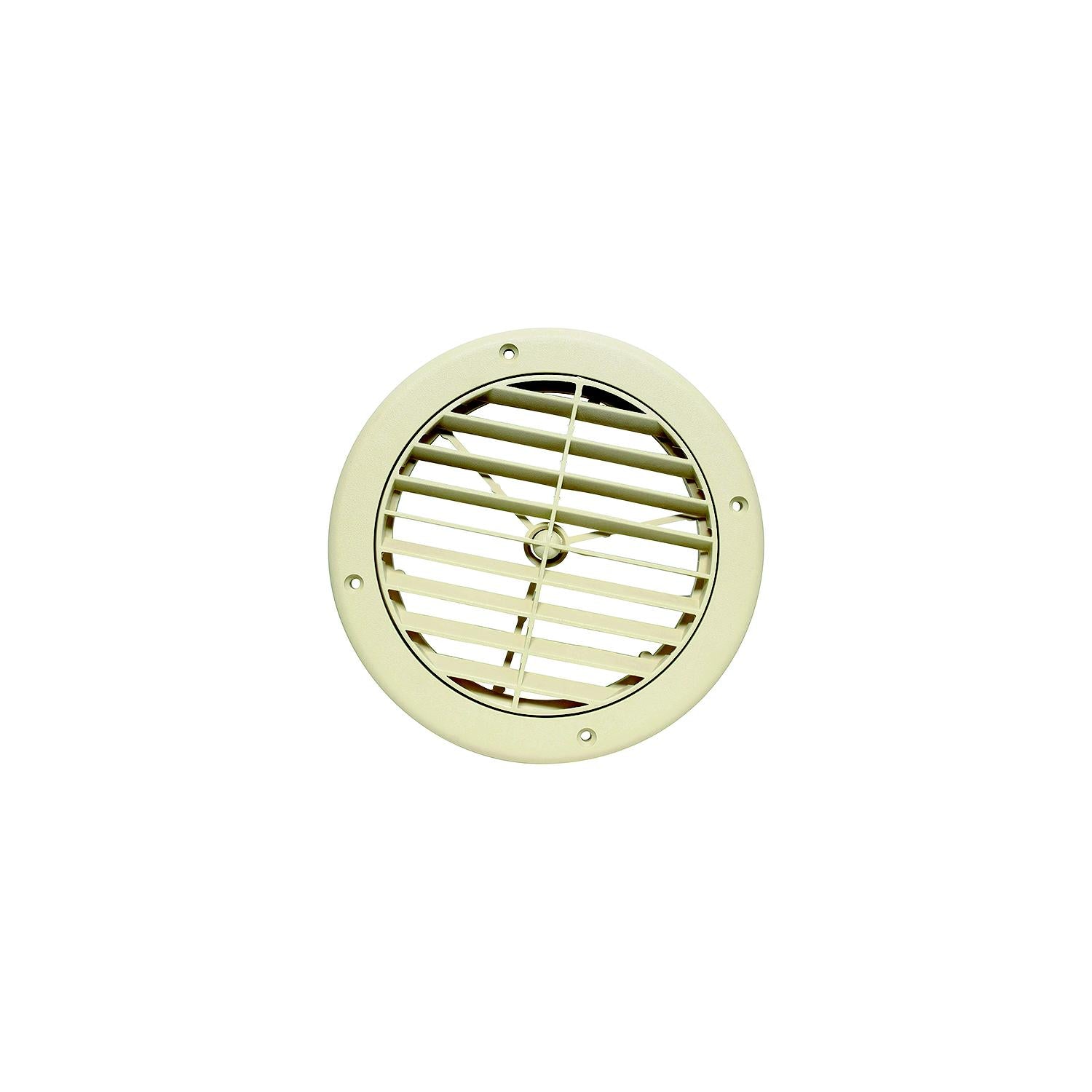 Valterra A10-3362VP 5" Louvered A/C Vent, Light Beige