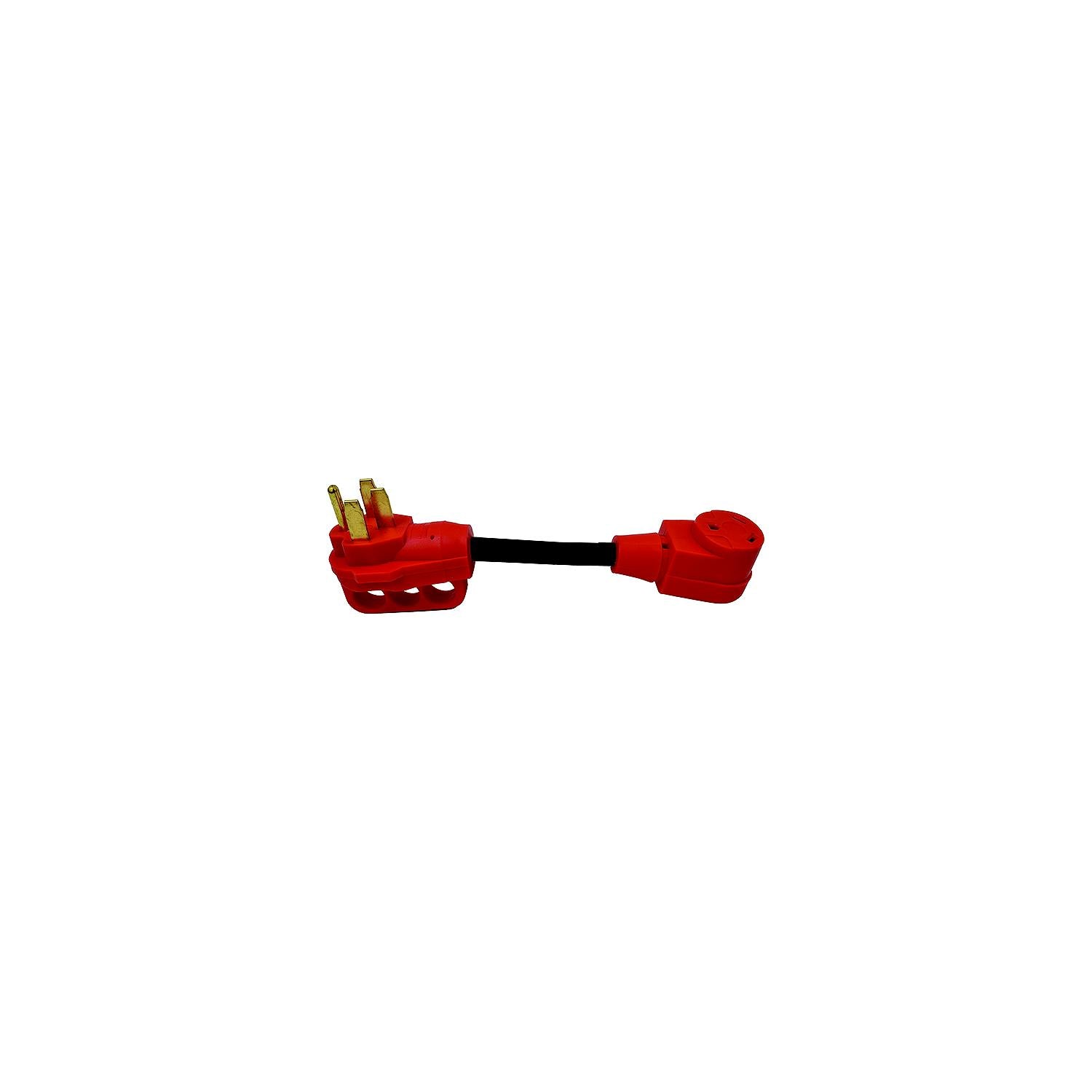 Valterra A10-5030FHVP Dogbone Style Mighty Cord 12" RV Adapter Cord with Handle