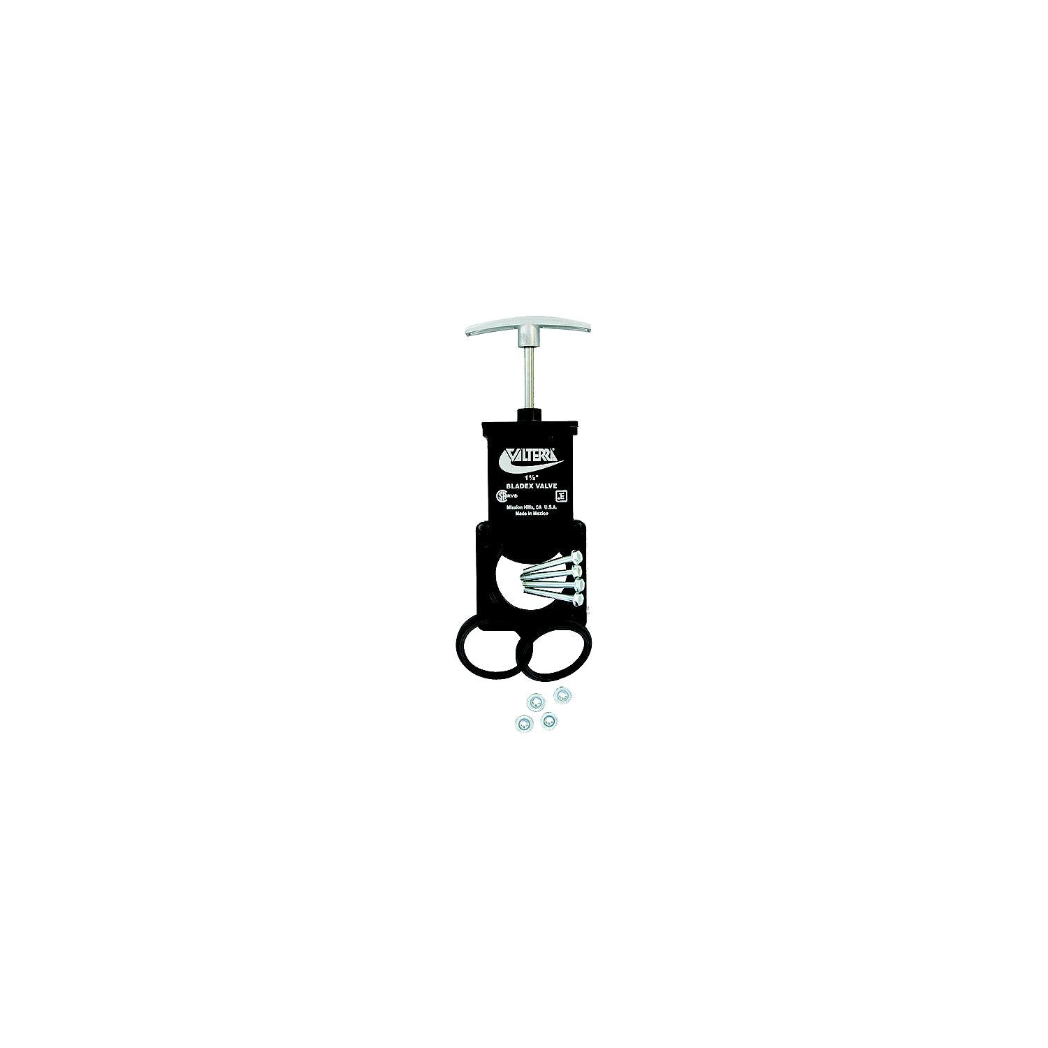 Valterra T1003VPM Bladex RV Waste Metal Handle Valve | Includes Hardware, 3"