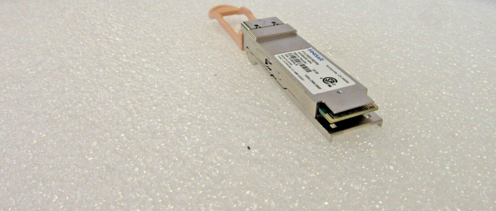 Finisar FTLC9551REPM 100G Transceiver - Side View | Alo Tech Solutions