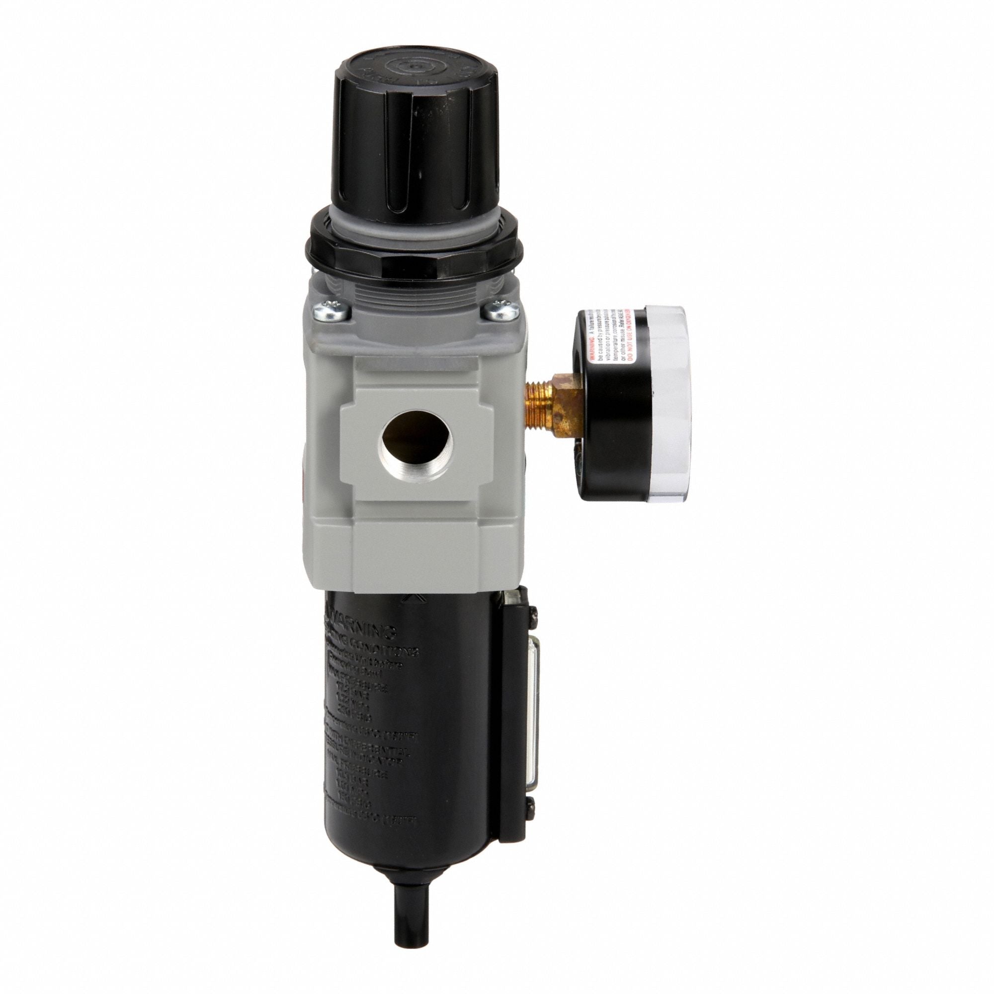 WILKERSON Filter/Regulator: 18 Series, 1/2 in NPT, 164 scfm, 5 micron, 0 psig to 125 psig, Aluminum