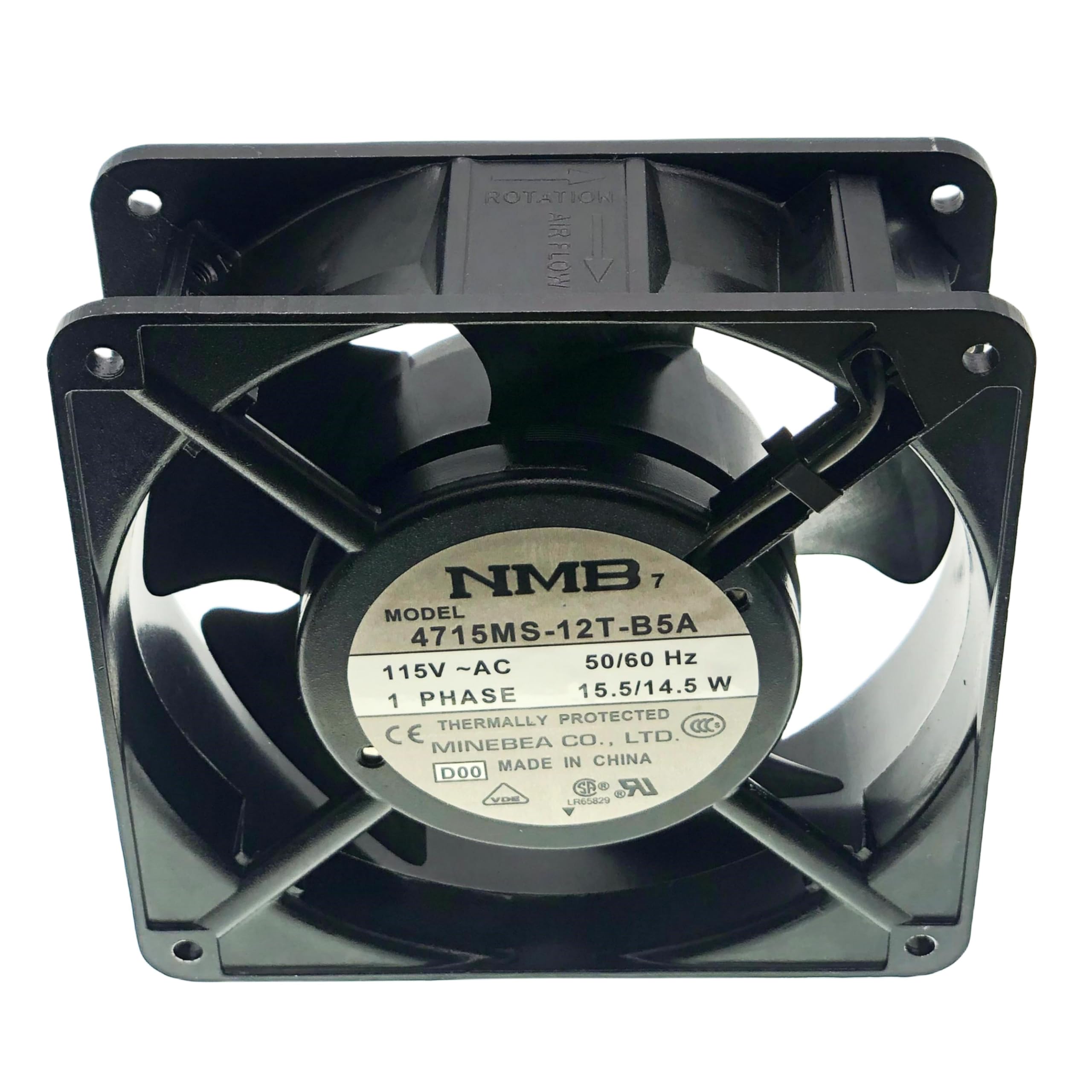 4715MS-12T-B5A BTH 2-pin Cooling Fan,AC115V 15.5/14.5W 120 ×120 ×38mm 12038 Cooling Fan - aloinfousa.com