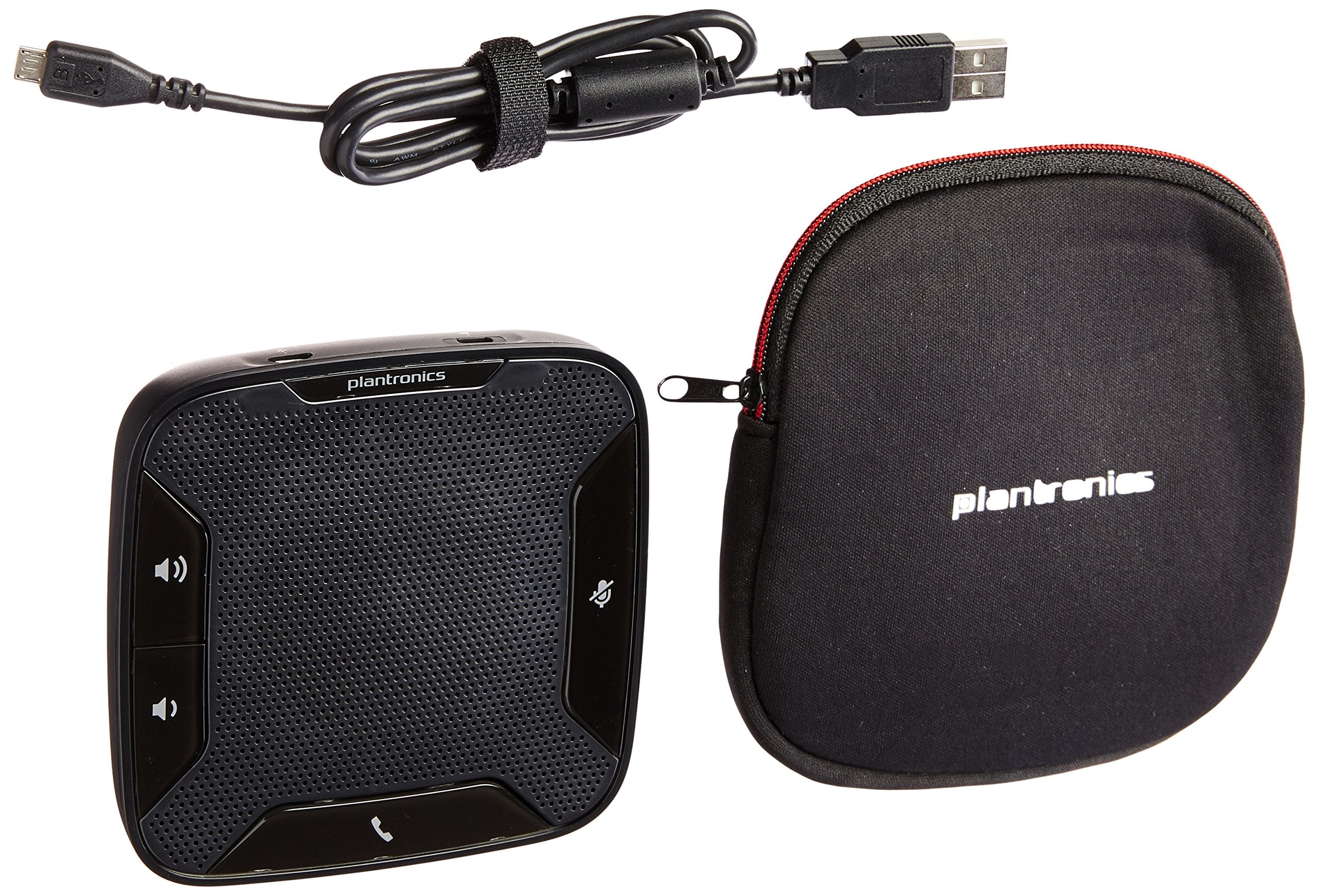 Plantronics Calisto 610 Portable USB Speakerphone – Model 201859-01, Black, Compatible with PC/Mac (Renewed)