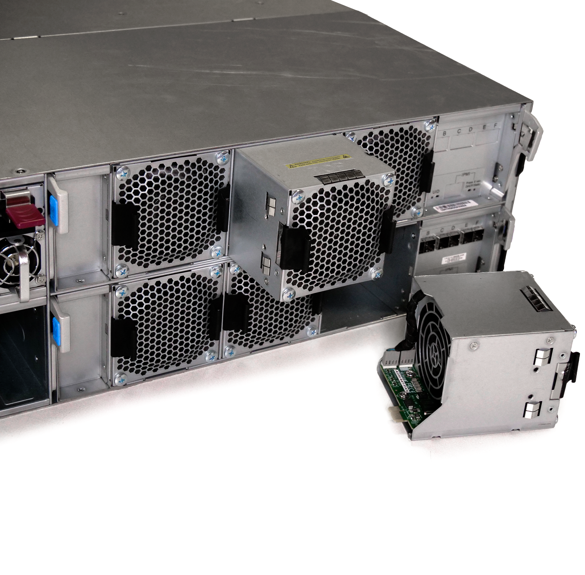 Supermicro SuperChassis 90-Bay SATA JBOD 4U Rackmount Front-Load Disk Shelf Storage Array 947HE1C-R2K05 | 90-Bay Data Center JBOD Enclosure | Up to 2.5PB (Refurbished)