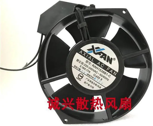 Alt view image 5 of 7 - Xfan 150*38mm RAH1538B1-C 220~240V 50/60Hz 0.16/0.17A Class B 2 Wires AC fan cabinet server ups server cooler