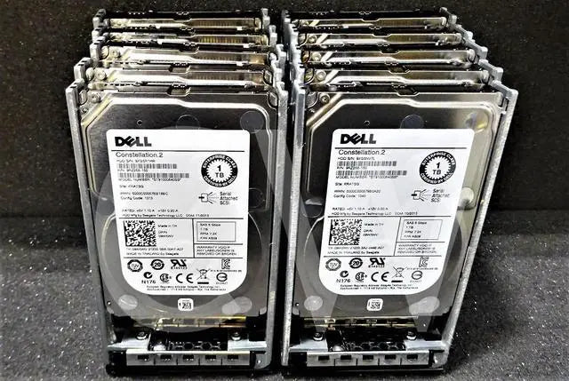 LOT OF 10-Dell 9W5WV ST91000640SS 1TB 7.2KRPM 6Gb/s 2.5"SAS SERVER HDD HardDrive