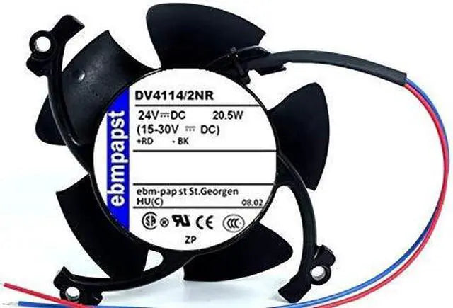 Alt view image 2 of 4 - for 24V 120mm ebmpapst DV4114/2NR Fan - 20.5W 850mA 61DB 12038 3-Wire Cooling Fan