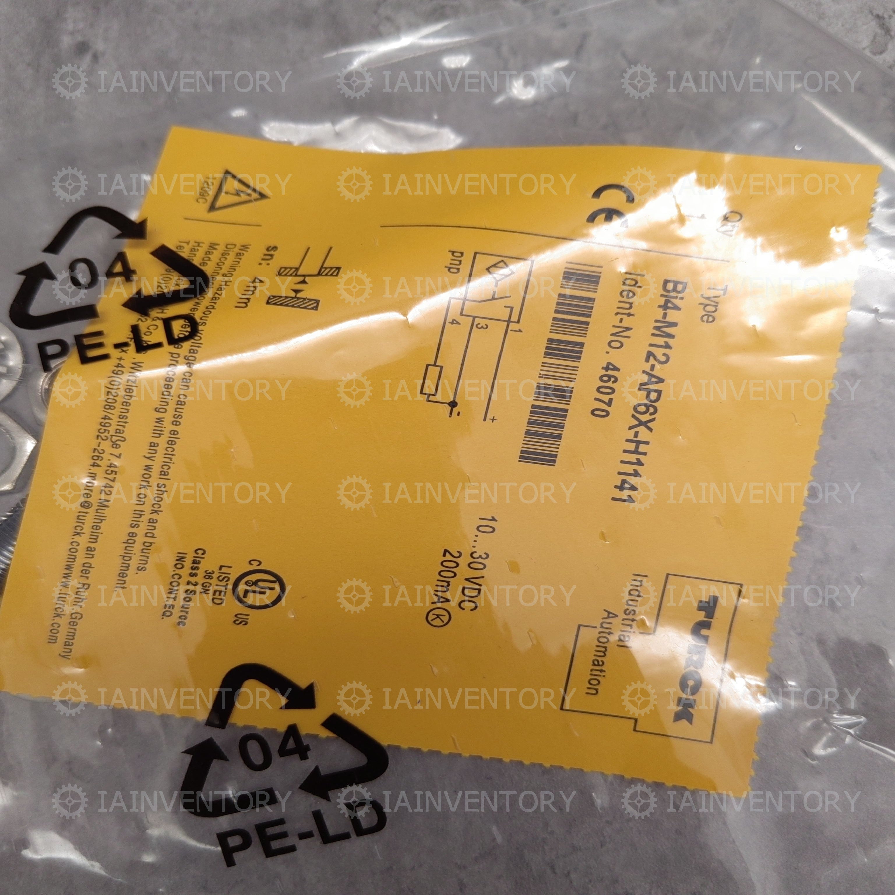 Turck BI4-M12-AP6X-H1141 Inductive Proximity Switch Sensor