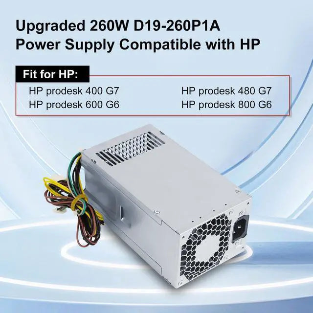 LXun Upgraded D19-260P1A Power Supply 260W Power Supply Replacement L70041-002 PCG004 Compatible with HP prodesk 400 G7 480 G7 600 G6 800 G6 7-Inline Connector + 4-Pin*2