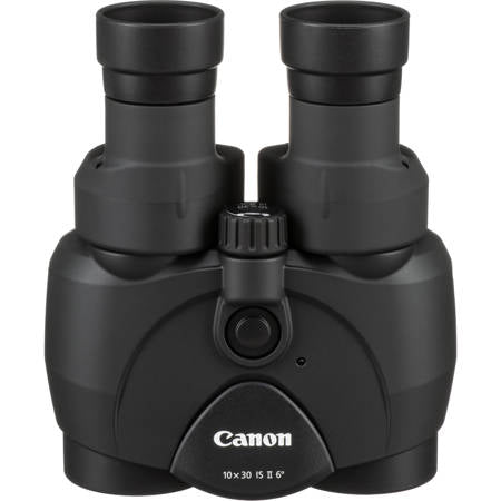 Canon 10x30 IS II Image Stabilized Weather Resistant Porro Prism Binocular with 6.0 Degree Angle of View, Black