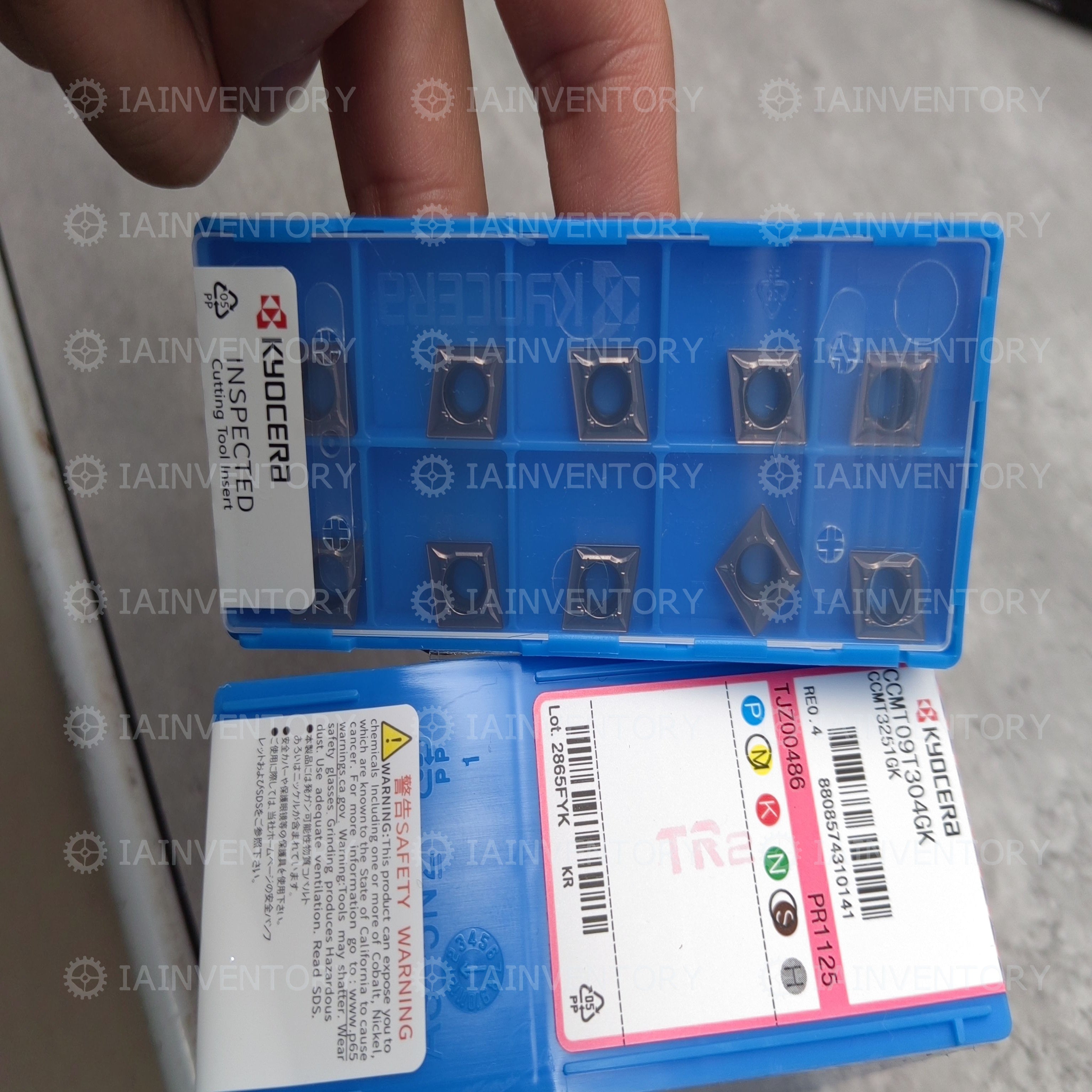 10pcs/box Kyocera CNC Blade CCMT09T304GK PR1125