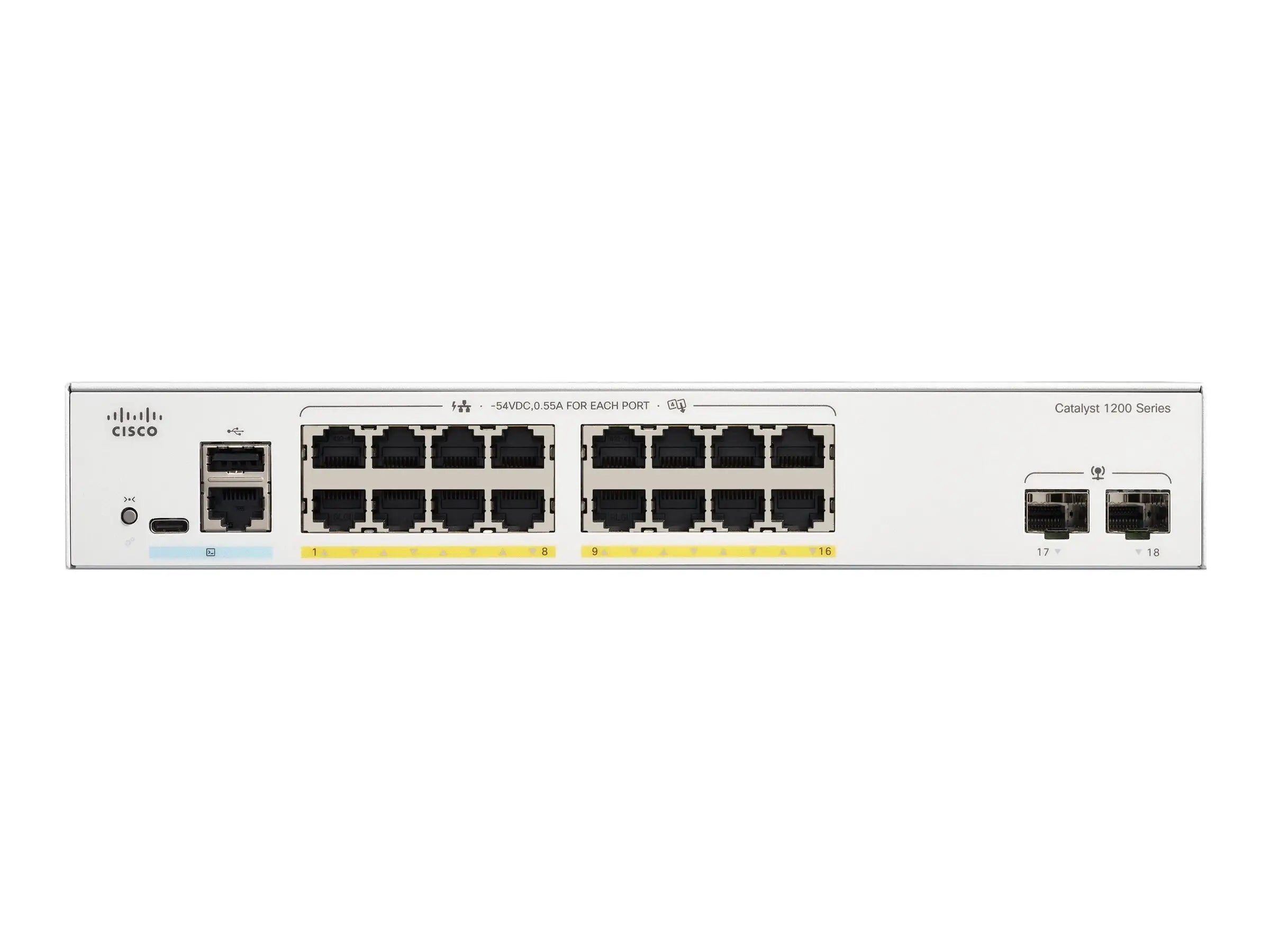 Cisco Catalyst C1200-16P-2G 16-Port PoE+ Switch