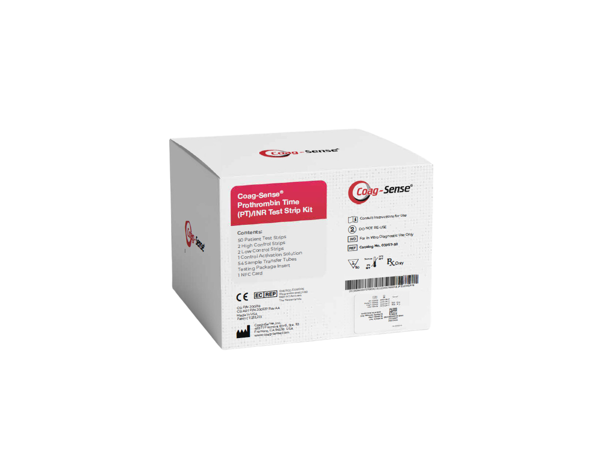 Coag-Sense® PT/INR Test Strip Kit (50 patient test strips