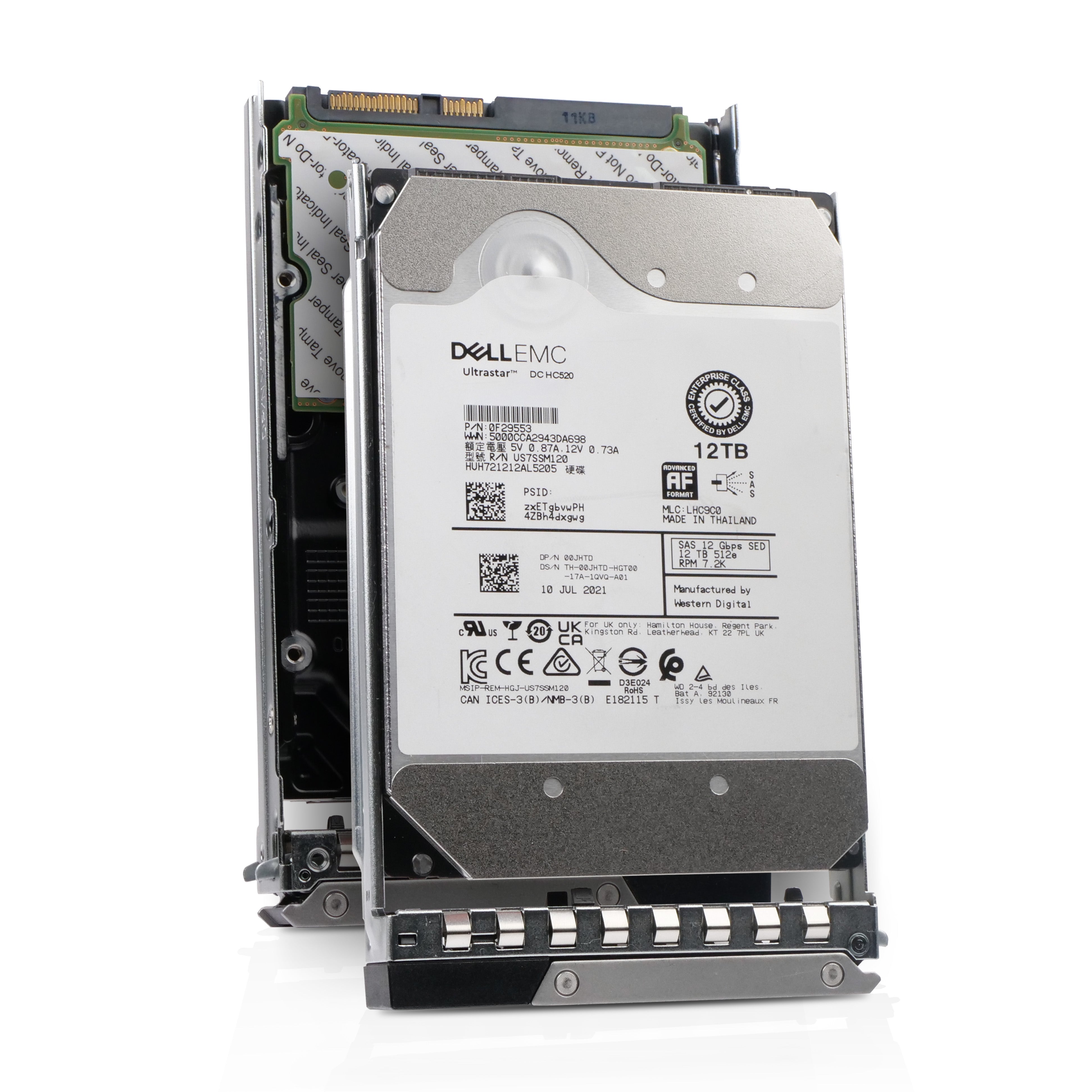 Dell G14 77CYV 12TB 7.2K RPM SAS 12Gb/s 512e 256MB 3.5in Refurbished HDD